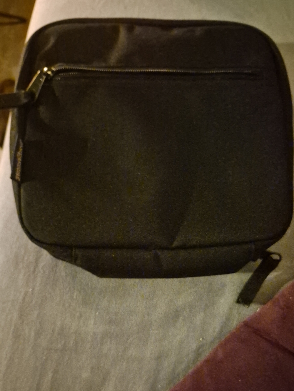 Jansport Black Toiletry Pouch with Front Zip